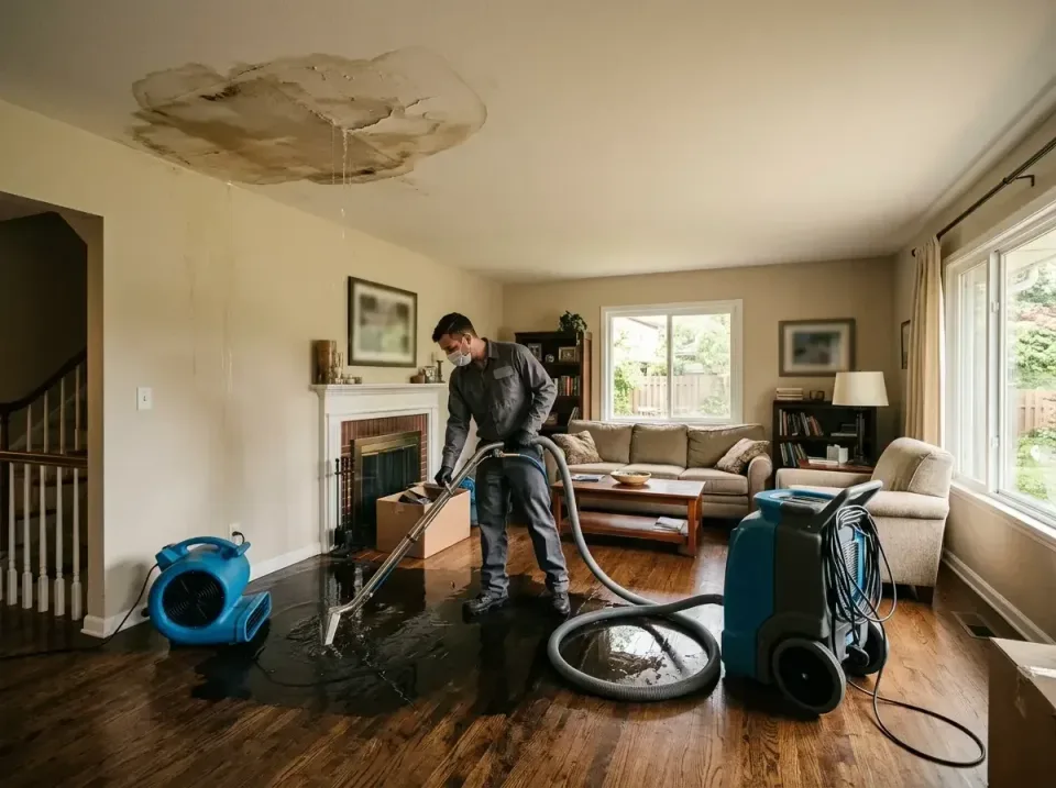 attic-pipe-burst-ceiling-drip-008 — frequently asked questions, Water Damage Restoration & Carpet Care in Waterville, ME